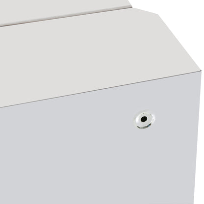 HOMCOM 60L X 40W X 13T cm Stainless Steel Wall Mirror Cabinet-Silver