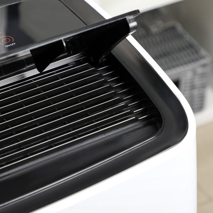 HOMCOM 14,000 BTU Portable Air Conditioner Dehumidifier Cooling Fan for Room up to 40m², with Remote, LED Display, 24H Timer, Window Mount Kit, White