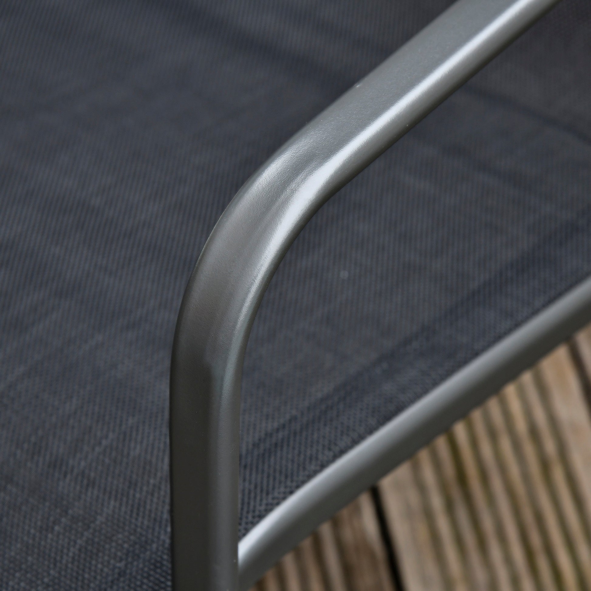 Outsunny Four-Piece Minimalistic Garden Sofa Set - Black