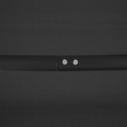 Outsunny Three-Seater Garden Swing Chair, with Canopy - Black