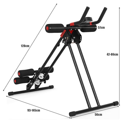 Ab Workout Machine with LCD Display for Home and Gym