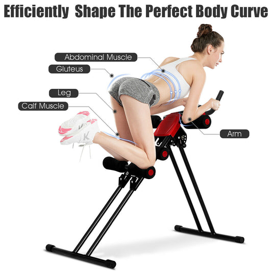 Ab Workout Machine with LCD Display for Home and Gym