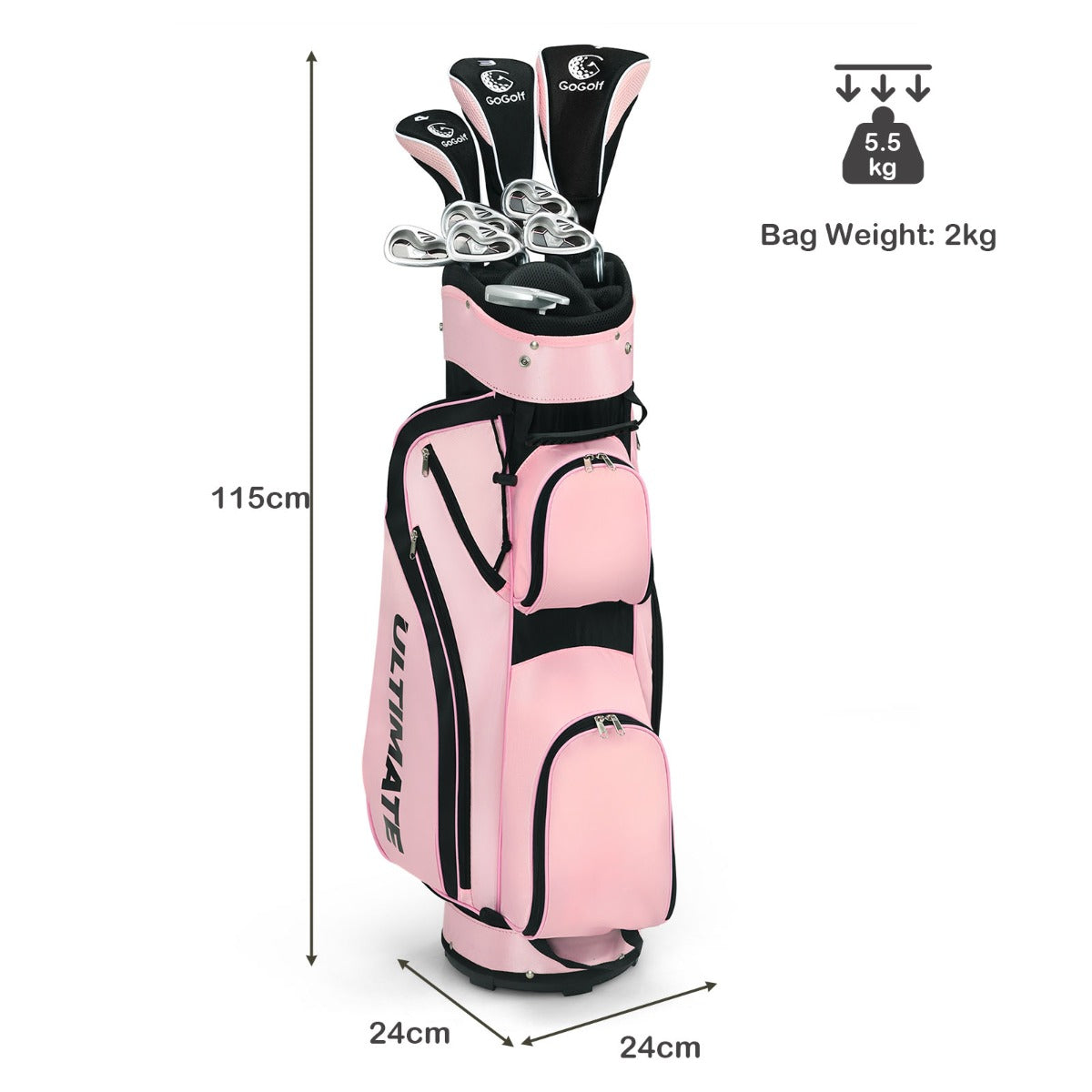 Ladies Complete Golf Club Set 