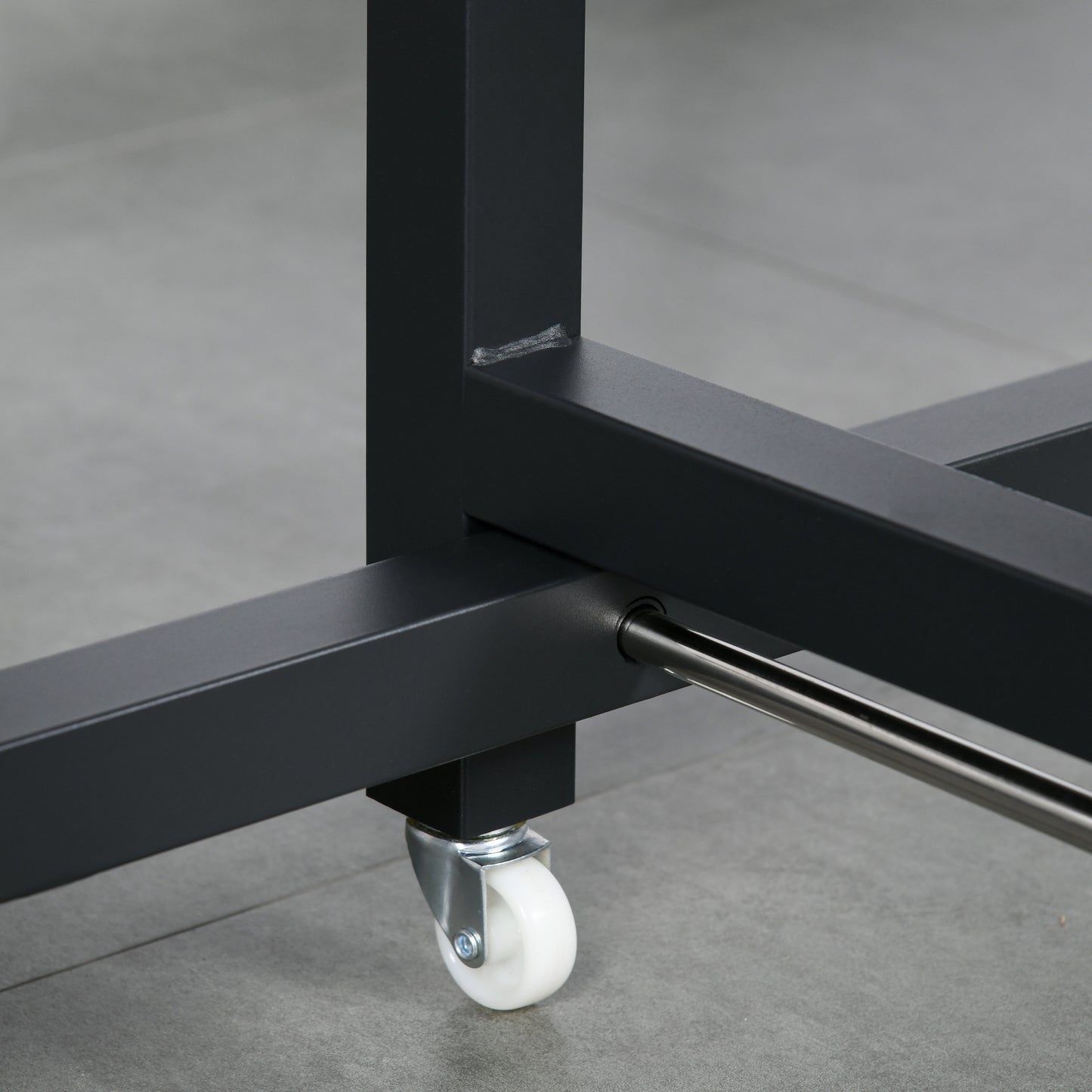 HOMCOM Foldable Dining Table Drop Leaf Folding Side Console Writing Desk for Kitchen, Dining Room, Rustic Brown