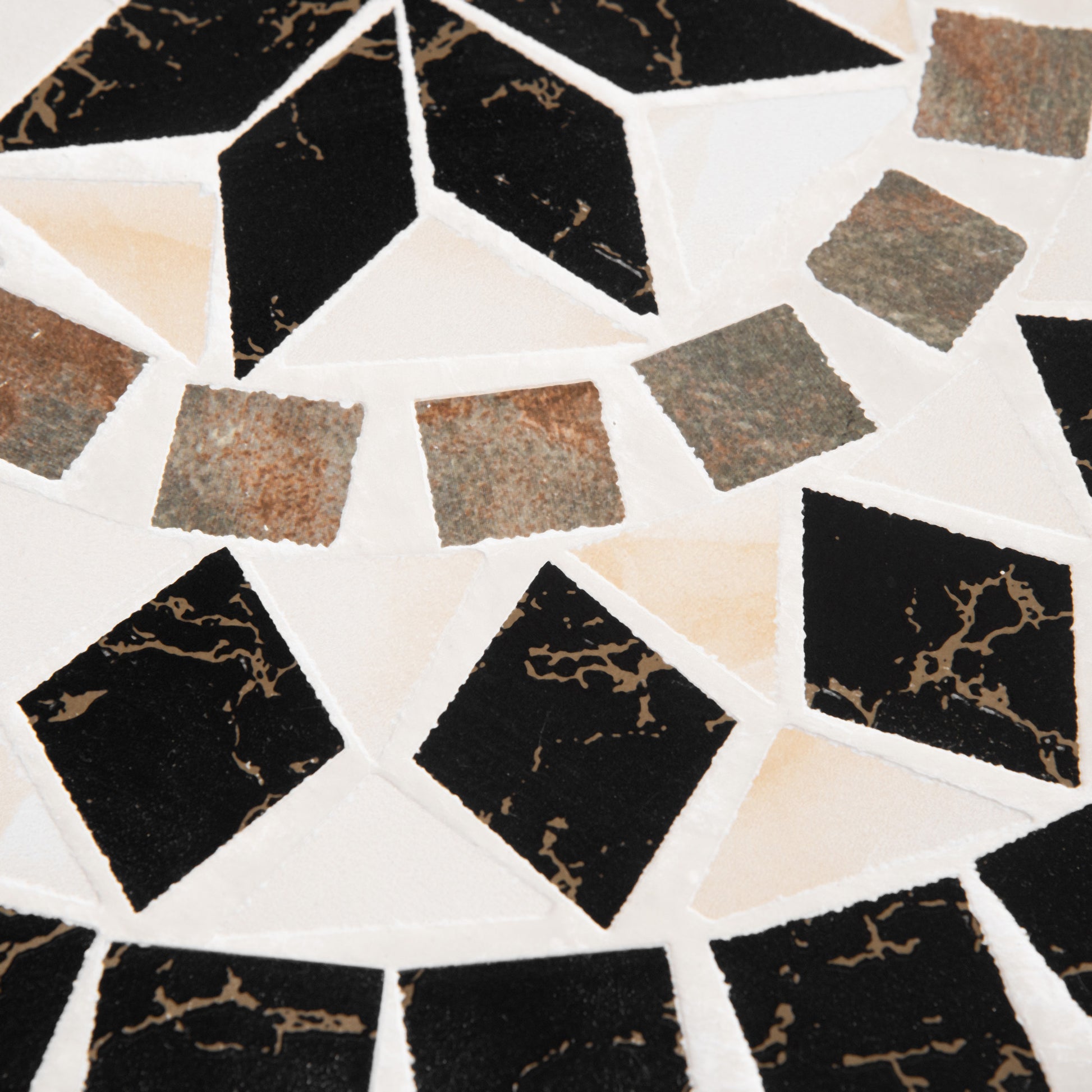 Outsunny ?60cm Mosaic Outdoor Patio Table - Black