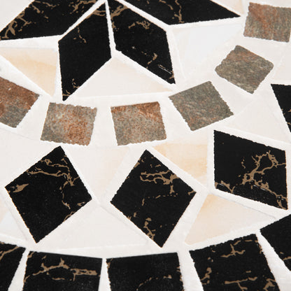 Outsunny ?60cm Mosaic Outdoor Patio Table - Black
