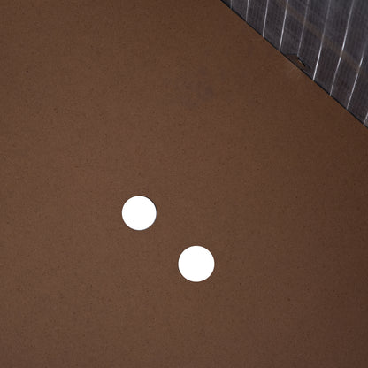 HOMCOM 100L Wooden Laundry Basket w/ Split Compartment Lid Removable Lining Handles Air Holes Ventilation Durable Water-Resistant Clothes Storage Grey