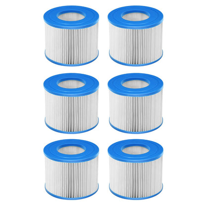 6 Pieces Hot Tub Filter Cartridges Compatible with Most Massage Pool