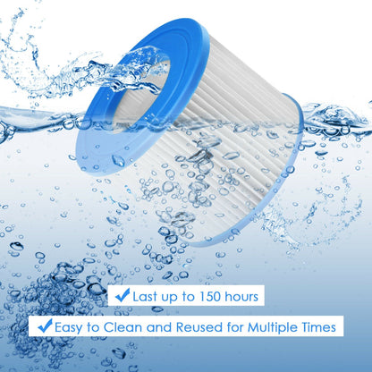 6 Pieces Hot Tub Filter Cartridges Compatible with Most Massage Pool