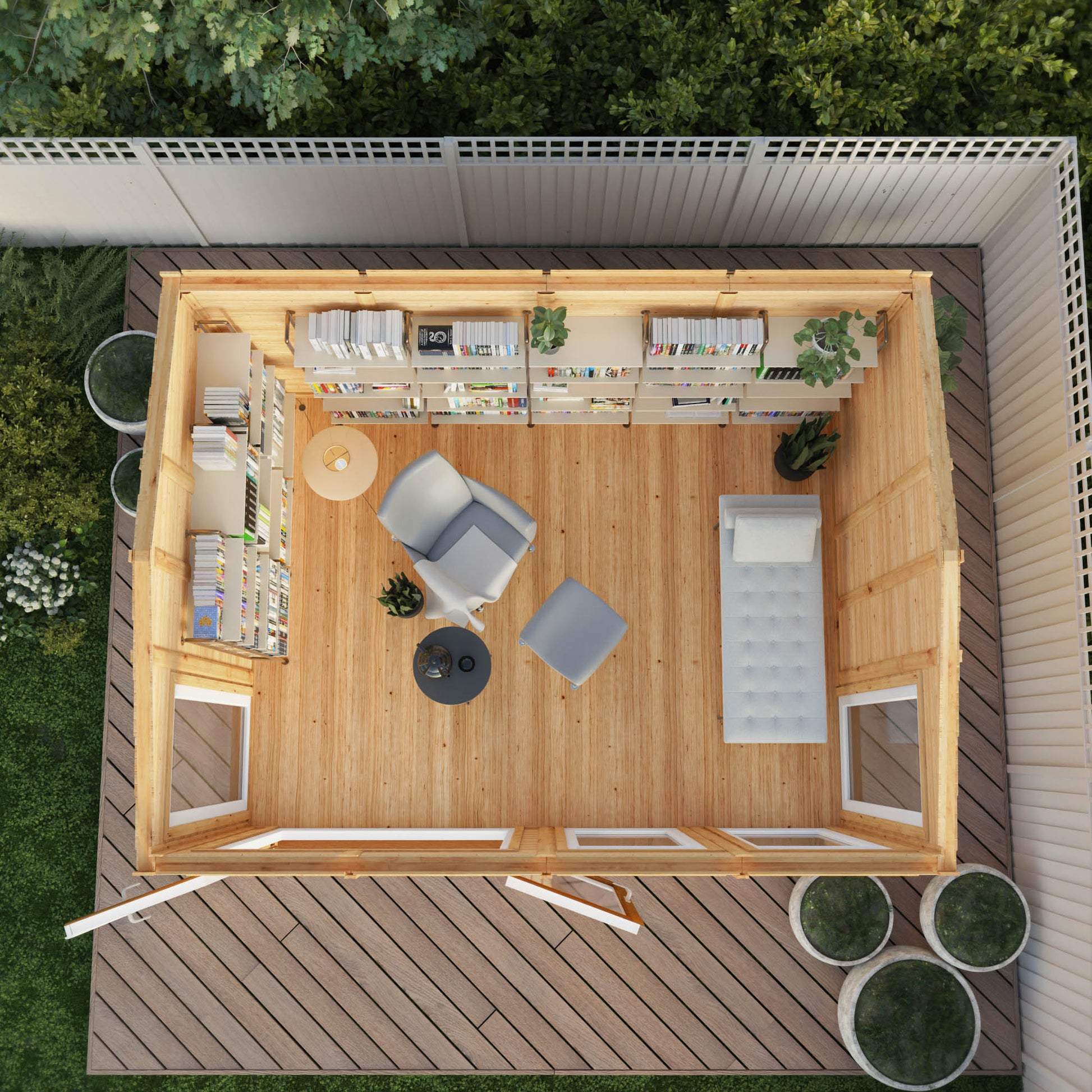 Sherwood Rufford 4M X 3M Insulated Garden Room - (Upvc Windows & Doors) - Oak