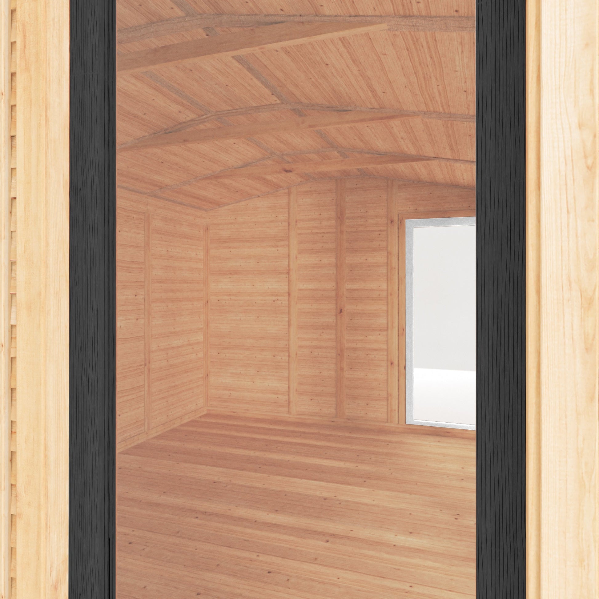 Sherwood Thoresby 4M X 3M Insulated Garden Room - (Upvc Windows & Doors) - Grey