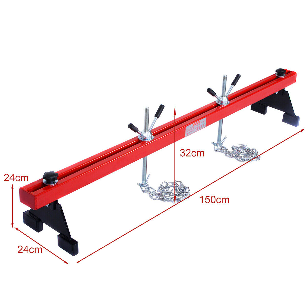 500kg Double Support Traverse Lifter with Gearbox Bar 