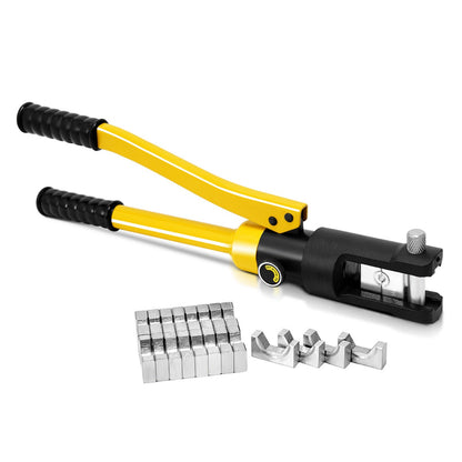 16 Tons 11 Dies Hydraulic Wire Terminal Crimper Tool with Carry Case