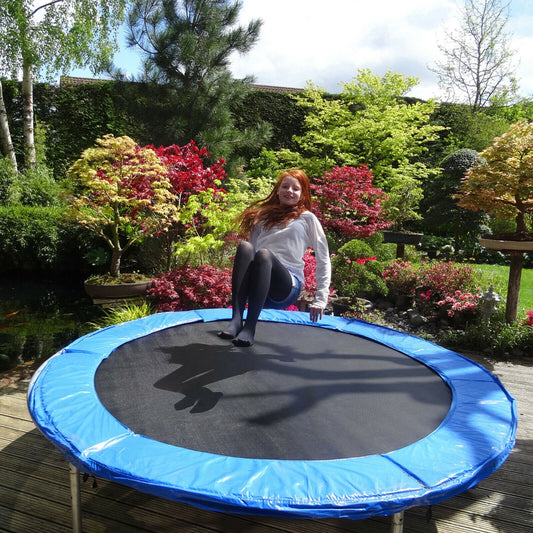 8/10FT Replacement Trampoline Mat with Metal V-Hooks, Spring Not Included-8FT