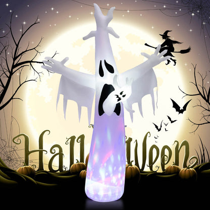 8 Feet Giant Halloween Inflatable Ghost Outdoor with LED Light