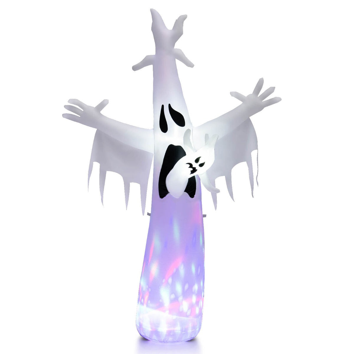 8 Feet Giant Halloween Inflatable Ghost Outdoor with LED Light