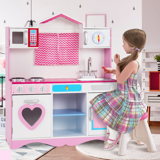 Children's Large Wooden Toy Kitchen