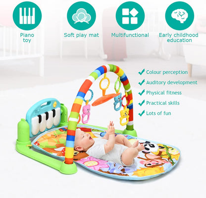 Baby Play Mat with Lights and  Music for Newborn-Colourful