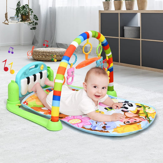 Baby Play Mat with Lights and  Music for Newborn-Colourful