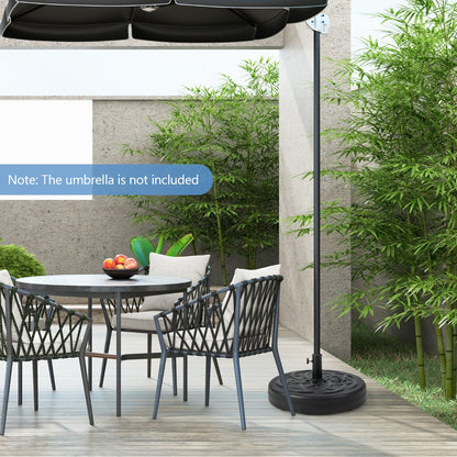 Fillable Round Umbrella Base Stand for Yard Garden Poolside
