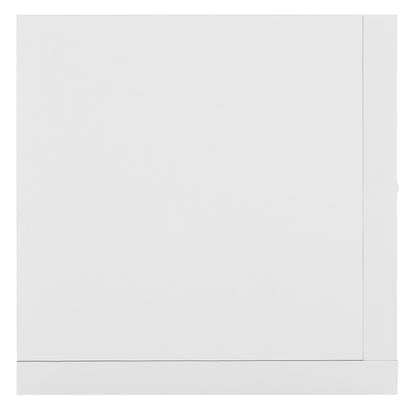 HOMCOM Wall Mount 84 CD / 56 DVD/Blu-ray/ Media Storage Rack 4 Cubes Wooden Shelf Organizer Unit Bookcase Display (White)