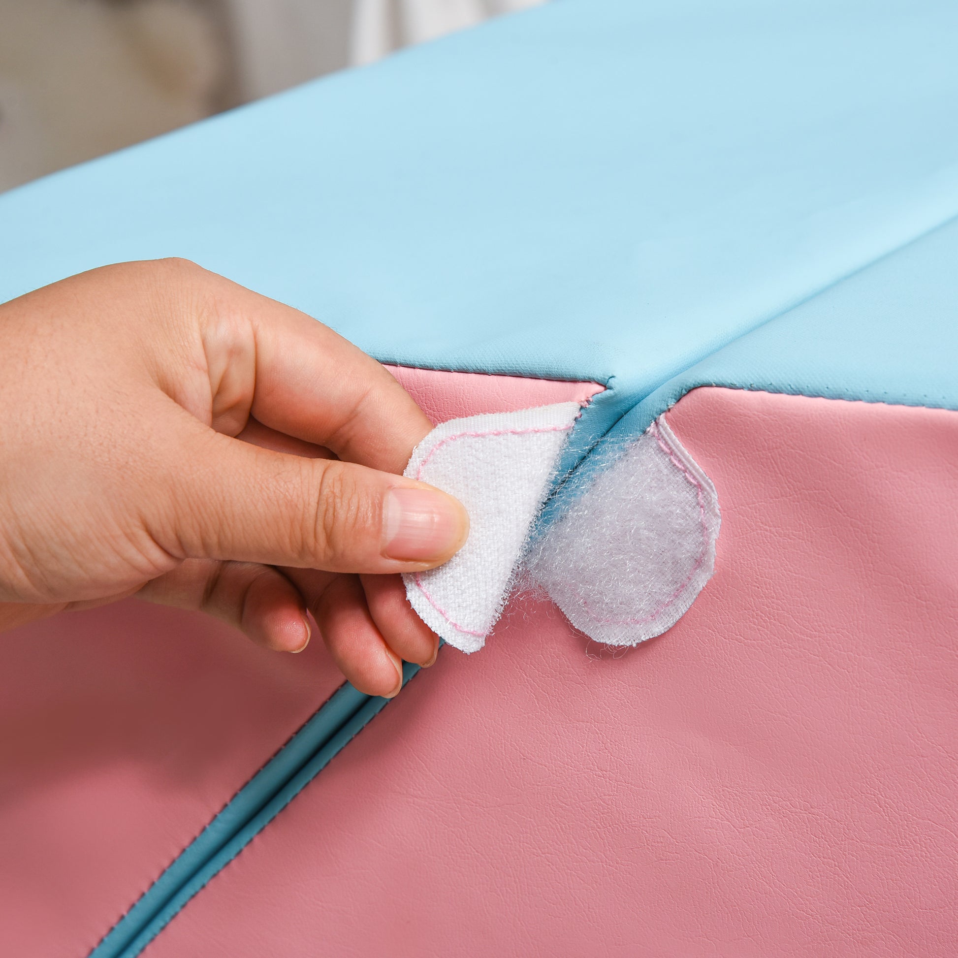 HOMCOM Soft Play Set Kids 2-piece Baby Foam Climber Climbing Indoor Block Toys Gross Motor Development for Toddlers 1-3 Years