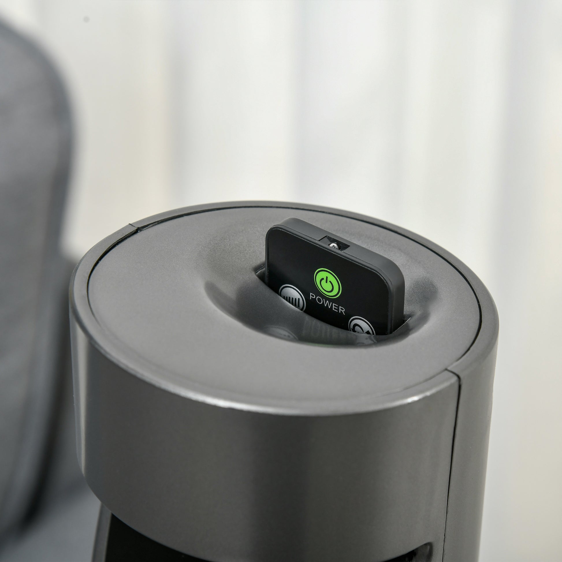 HOMCOM 46" Tower Fan Cooling with Ionizer, Air Filter, Oscillating, 3 Speed, 12h Timer, Remote Controller, for Bedroom, Grey