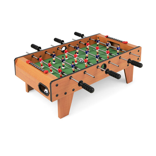 Wooden Table Football Set with Footballs, Suitable for Adults and Kids