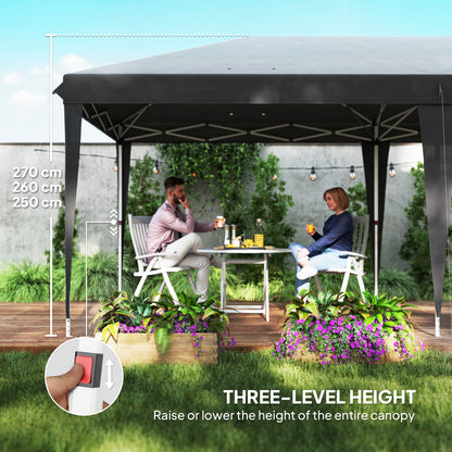 Outsunny 6 x 3 m Pop-Up Steel Frame Gazebo Grey