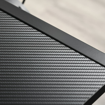 HOMCOM Gaming Desk L-Shaped Corner Computer Table for Home Office PC Workstations with Adjustable Monitor Stand , Black