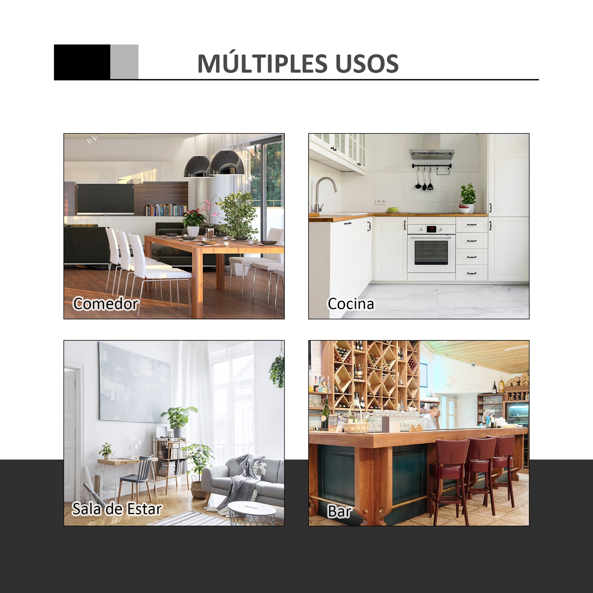 HOMCOM Bar Table ?60cm Adjustable Height Round Bistro Table w/ Swivel Top Metal Frame Counter Surface Stylish Kitchen Conservatory White