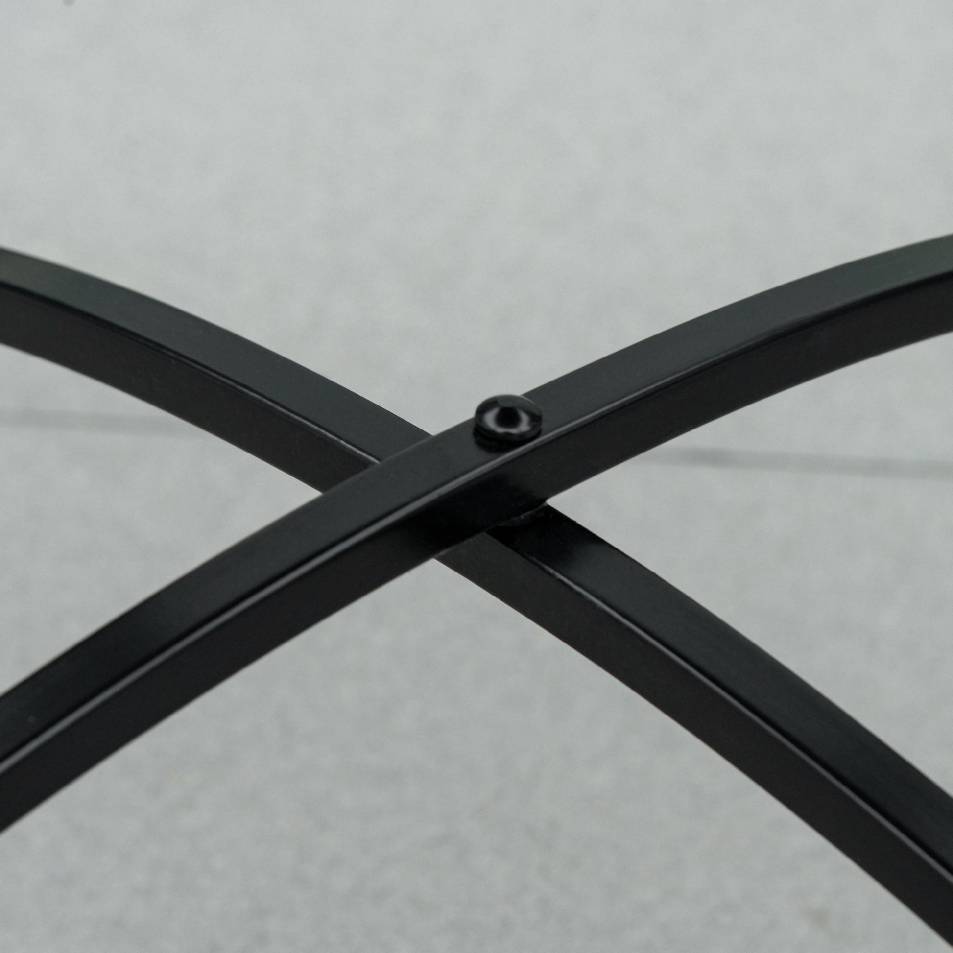 Outsunny ?60cm Mosaic Outdoor Patio Table - Black