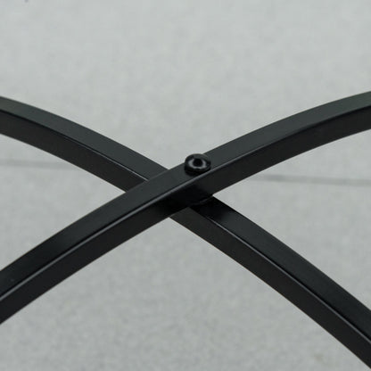 Outsunny ?60cm Mosaic Outdoor Patio Table - Black