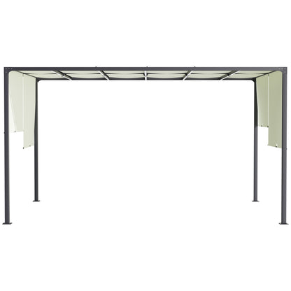 Outsunny 3 x 4m Outdoor Garden Pergola - Cream White