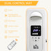 HOMCOM 1630W Digital Oil Filled Radiator, 7 Fin, Portable Electric Hea ...