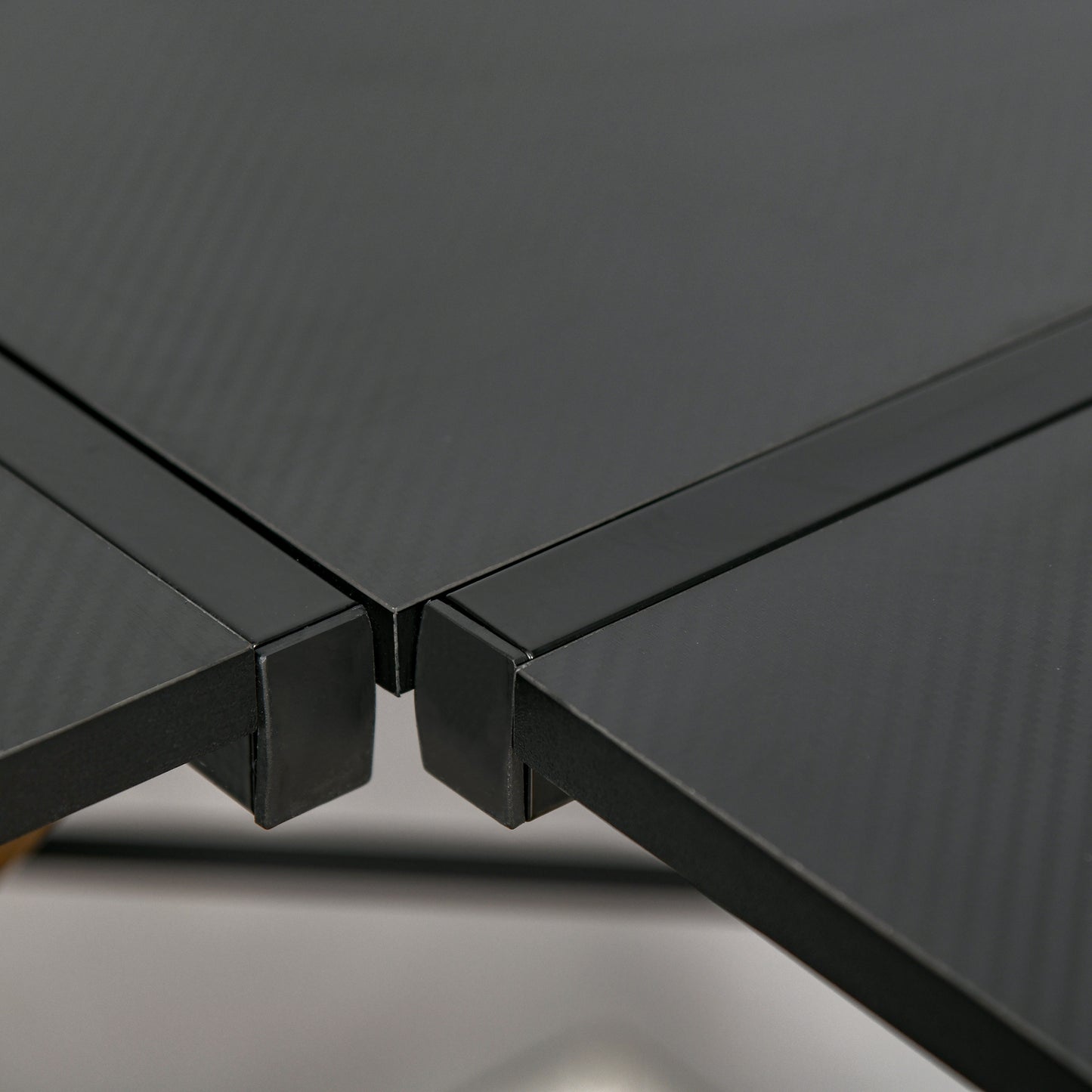 HOMCOM Gaming Desk L-Shaped Corner Computer Table for Home Office PC Workstations with Adjustable Monitor Stand , Black