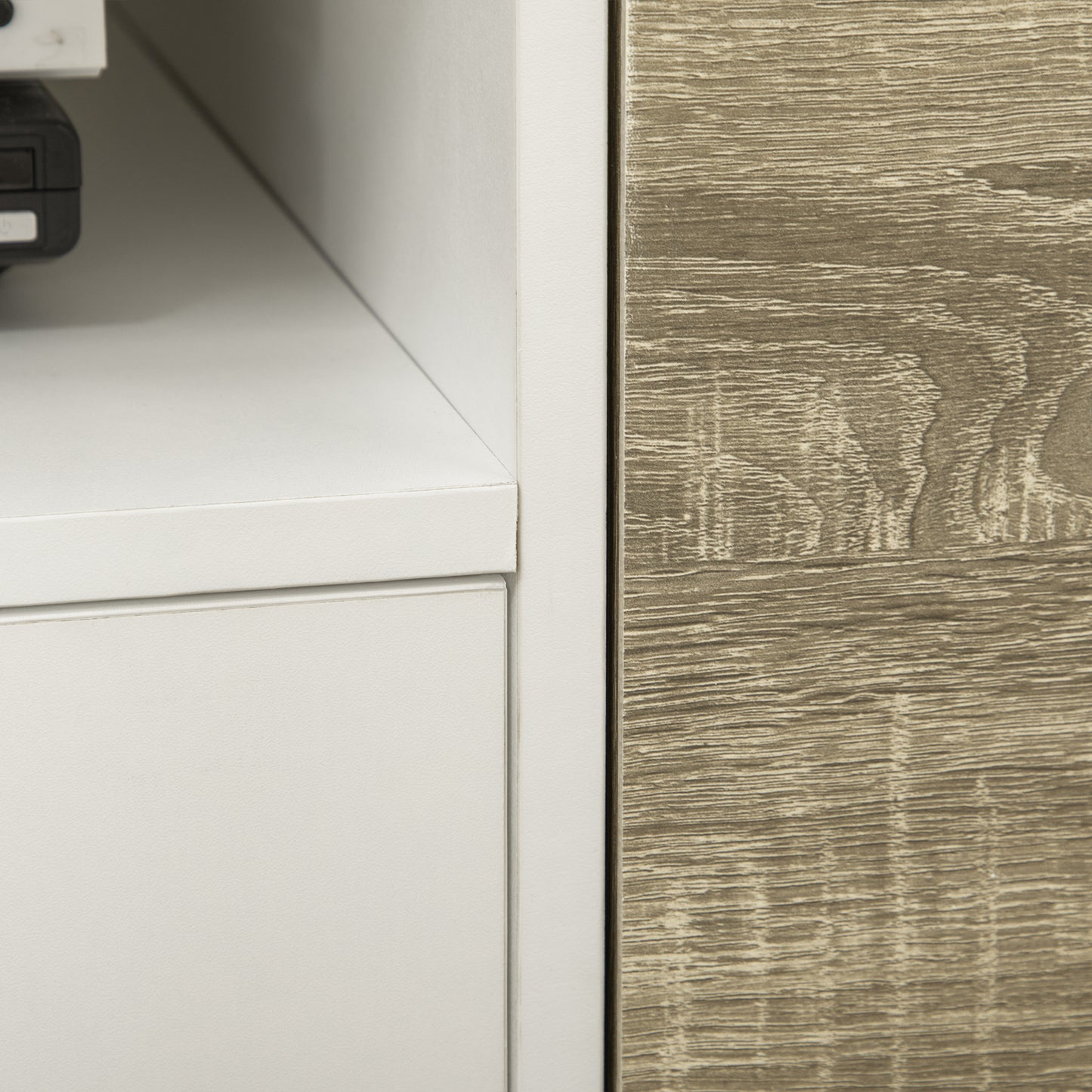 HOMCOM TV Unit Cabinet for TVs up to 50 Inches, TV Stand with Storage Cabinets and Drawer for Living Room and Bedroom, Grey