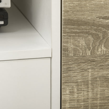 HOMCOM TV Unit Cabinet for TVs up to 50 Inches, TV Stand with Storage Cabinets and Drawer for Living Room and Bedroom, Grey