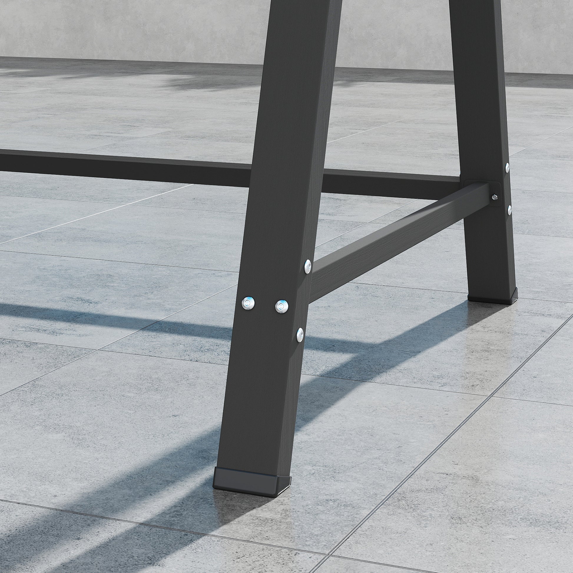 Outsunny Three-Seater Garden Swing Bench, with Adjustable Canopy - Dark Grey