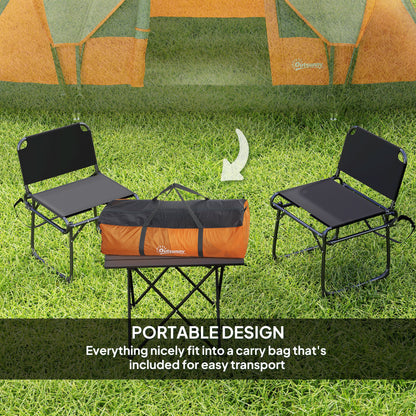 Outsunny 5-6 Man Dome Camping Tent - Orange