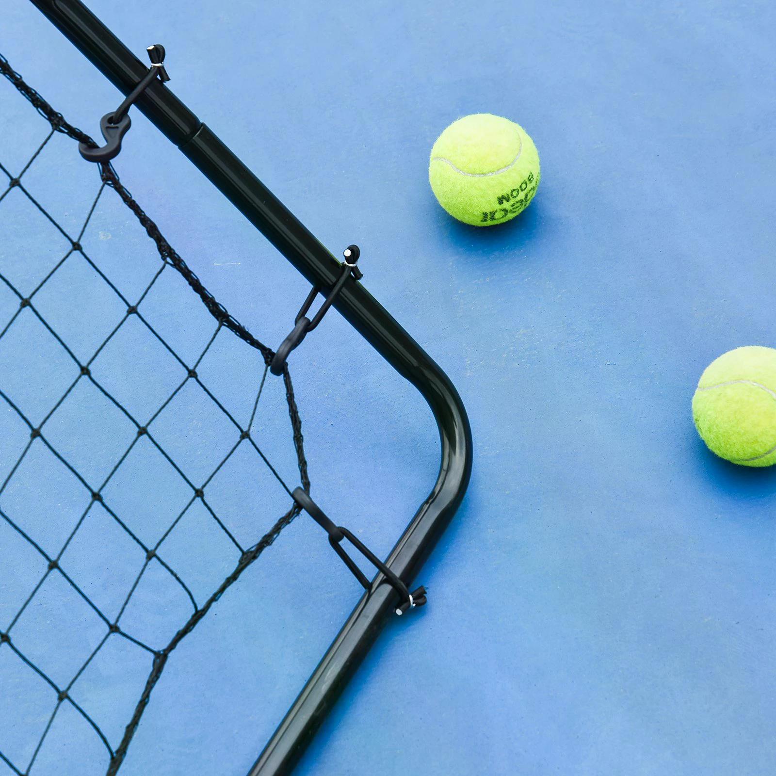 HOMCOM Rebounder Net Playback Soccer Football Game Spot Target Ball Rebounders Training Equipment Play Teaching