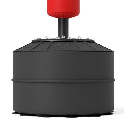 HOMCOM 3-in-1 Boxing Punching Bag, Freestanding with 2 Speed Bals, 360° Reflex Bar, 160-230cm Adjustable Height, Black