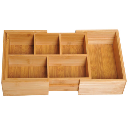 HOMCOM Extendable Drawer Organiser Tray Drawer Inserts Storage Holder Dividers 24.6-41cm