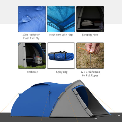 outsunny-dome-tent-for-2-person-camping-tent-with-large-windows-waterproof-blue-and-grey