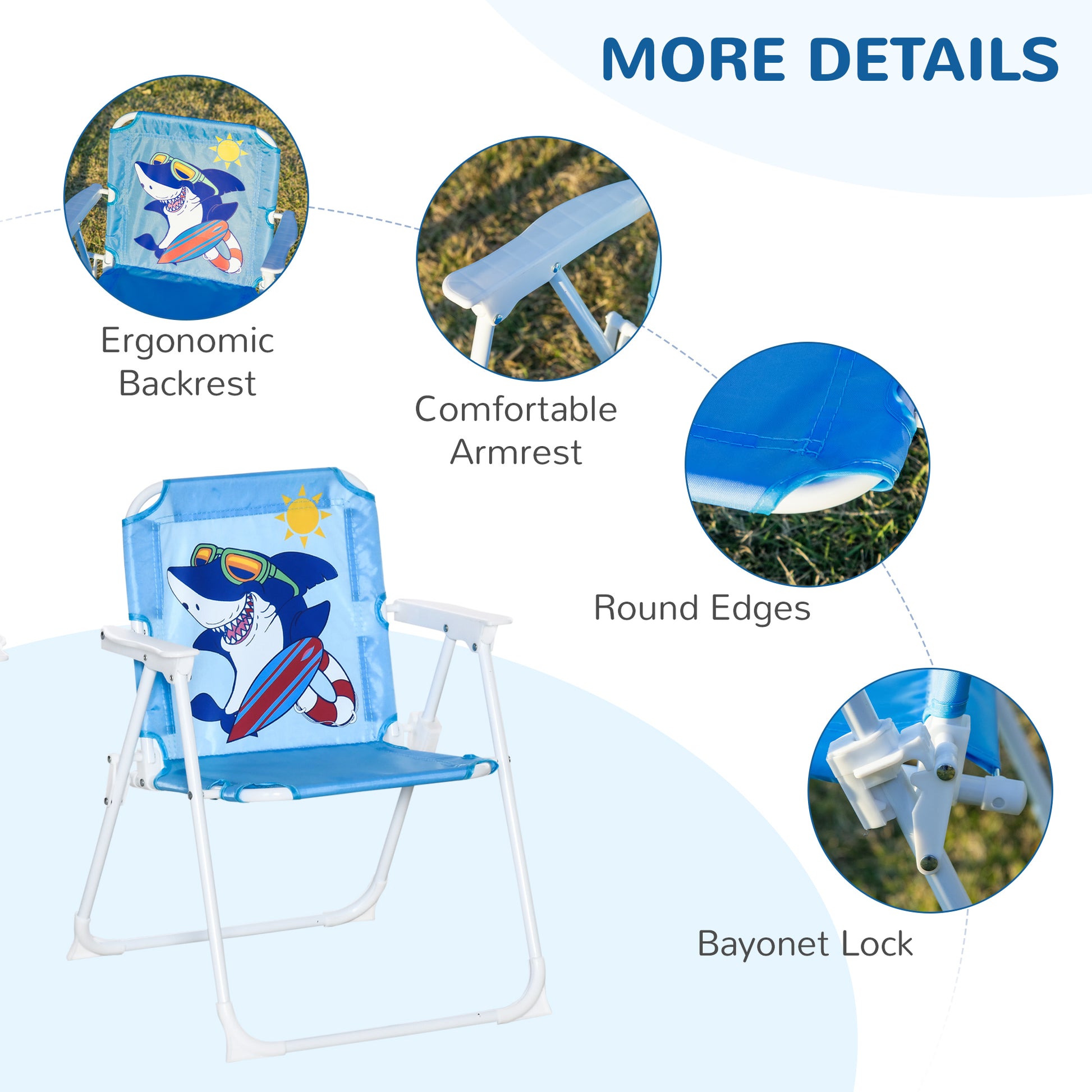 outsunny-kids-picnic-table-chair-set-outdoor-folding-garden-furniture-w-shark-design-removable-adjustable-sun-umbrella-ages-3-6-years-blue