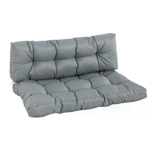 outsunny-2pcs-garden-tufted-pallet-cushion-seat-pad-back-cushion-patio-for-indoor-outdoor-use-dark-grey