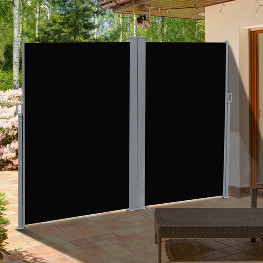 outsunny-6-x-2m-retractable-sun-side-awning-screen-fence-patio-garden-wall-balcony-screening-panel-outdoor-blind-privacy-divider-black