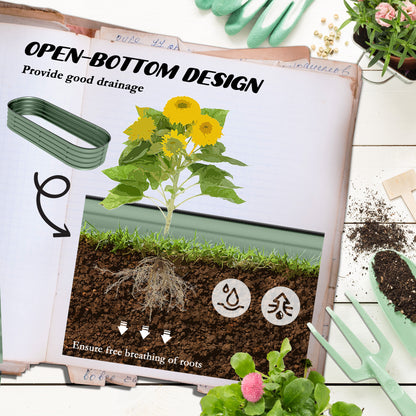 outsunny-galvanised-raised-garden-bed-metal-planter-box-with-safety-edging-for-flowers-herbs-succulents-green