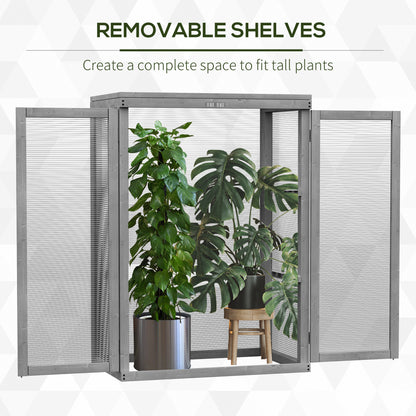 outsunny-3-tier-wooden-cold-frame-greenhouse-garden-polycarbonate-grow-house-w-adjustable-storage-shelf-76-x-47-x-110-cm-dark-grey