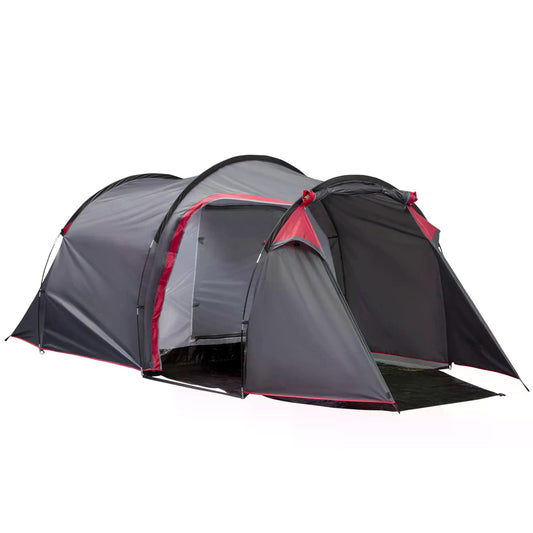 outsunny-camping-dome-tent-2-room-for-3-4-person-with-weatherproof-screen-room-vestibule-backpacking-tent-lightweight-for-fishing-hiking-dark-grey